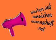 Lila Flüstertüte: werben auf maedchenmannschaft.net