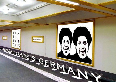 Audre Lorde's Germany - Audre Lorde Icon by Kim Everett. Poster design Pawel Zoneff. 