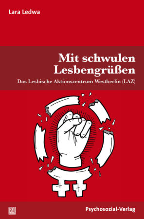 Auf dem Cover ist das Venussymbol in lesbischer Variante mit einer kämpferischen Faust zu sehen, der Kreis wird gesprengt. Das Symbol ist weiß auf rotem Untergrund. Als Untertitel wird der Schriftzug "Das Lesbische Aktionszentrum Westberlin (LAZ)" verwendet